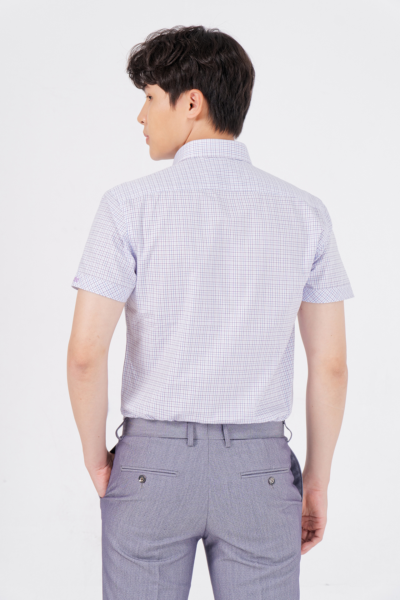Áo sơ mi nam tay ngắn kẻ caro- áo sơ mi nam cao cấp nam bcv10, thiết kế thời trang, sang trọng, đường may tỉ mỉ chắc chắn, dễ kết hợp với các trang phục khác