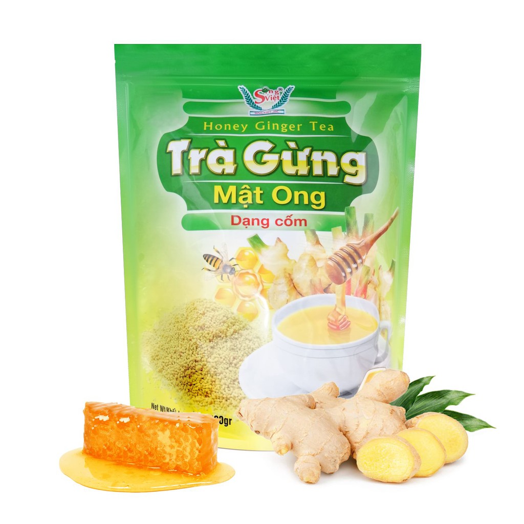 Trà gừng mật ong dạng cốm Sing Việt 400G