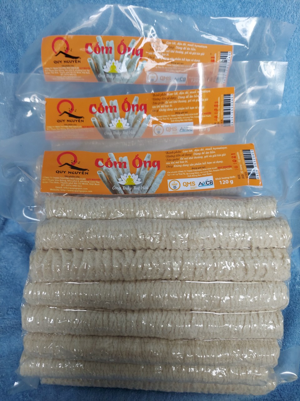 Cốm ống Gạo Lứt 120g -Quy Nguyên