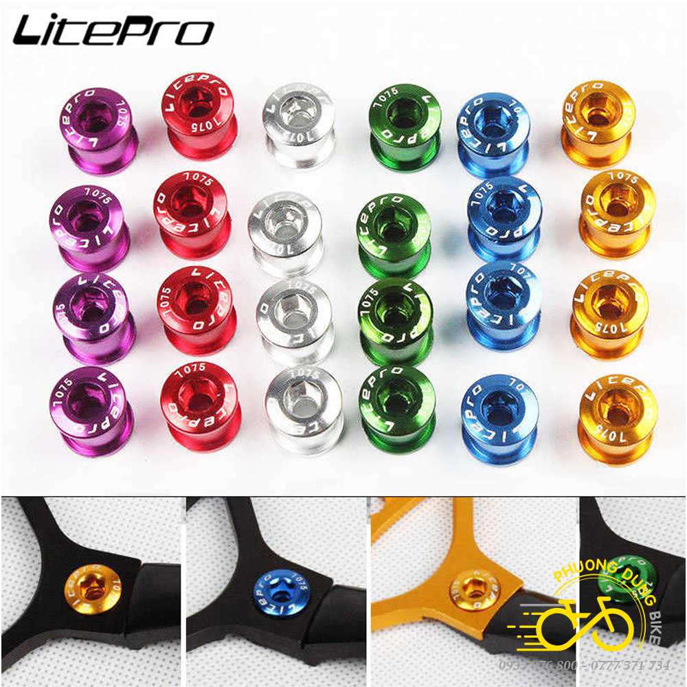 Bộ 5 Ốc vặn đĩa răng vào giò xe đạp LITEPRO