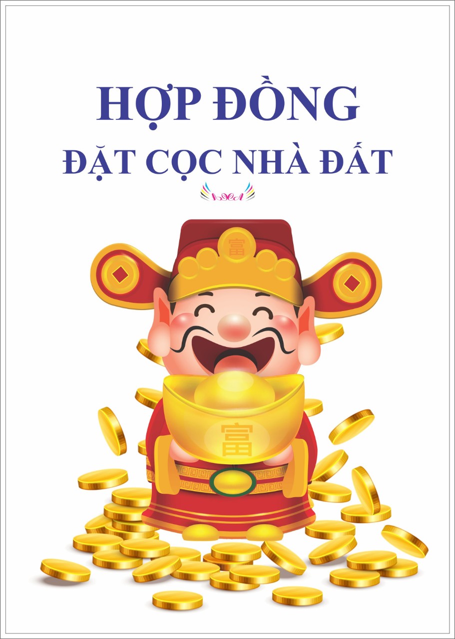 Hợp đồng đặt cọc nhà đất 2 liên - Khổ F4 (21x33)