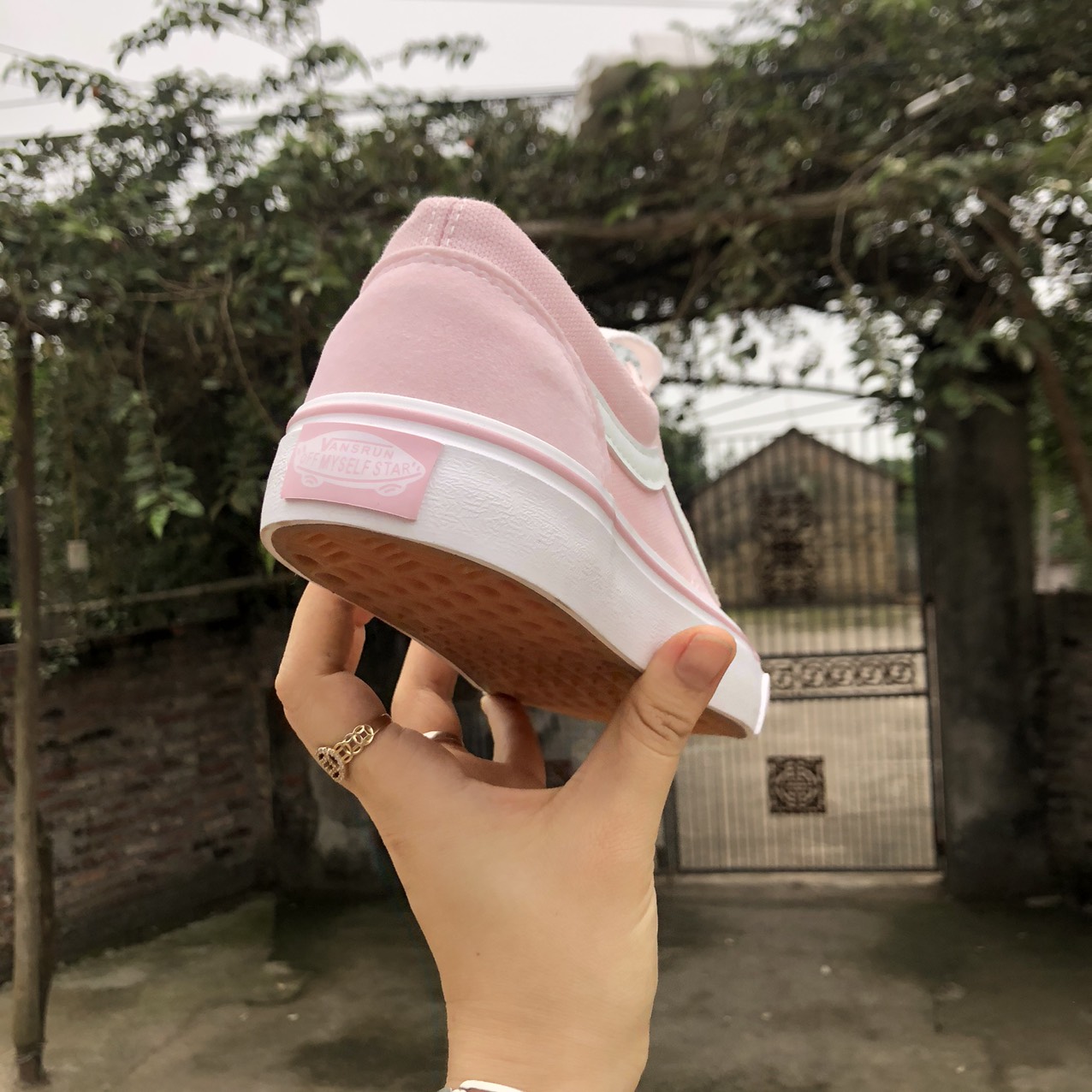 Giày Vans Tao Bao Hồng Full Box