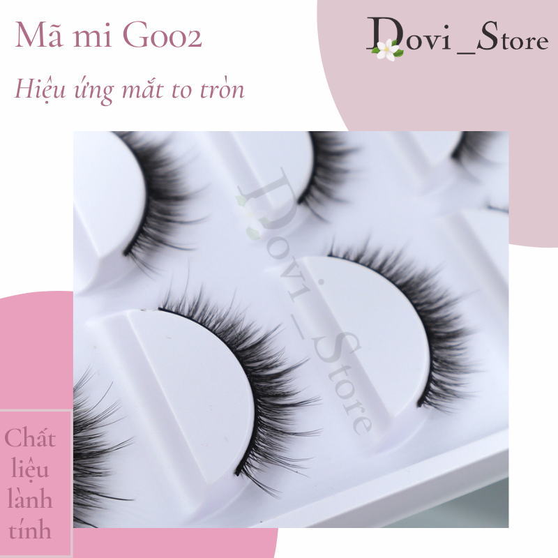 [HCM]Lông mi giả Mi Chồn Tự Nhiên  5 Cặp Nhiều Mã