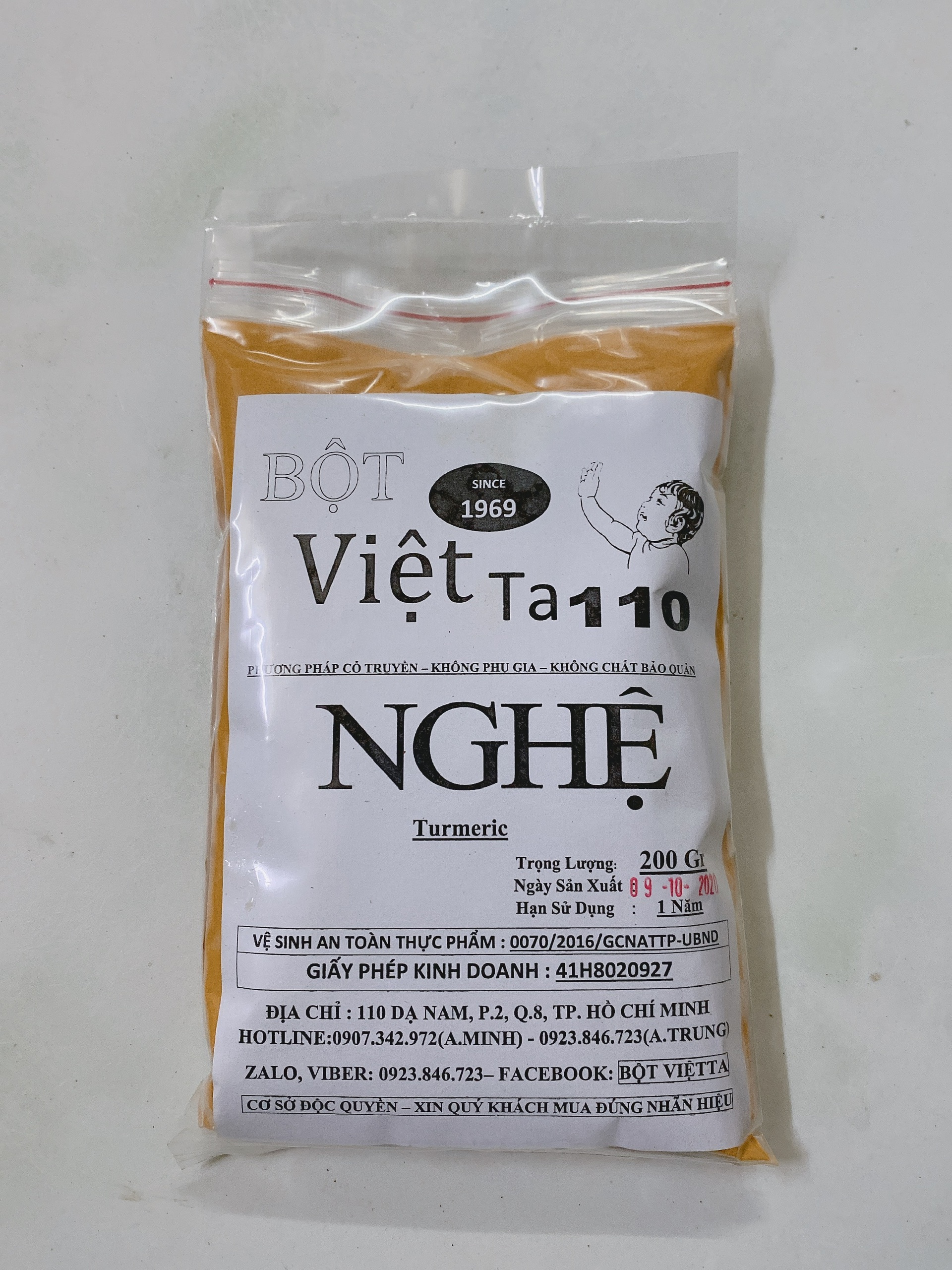 [HCM]Bột Nghệ Vàng Bột Việt Ta
