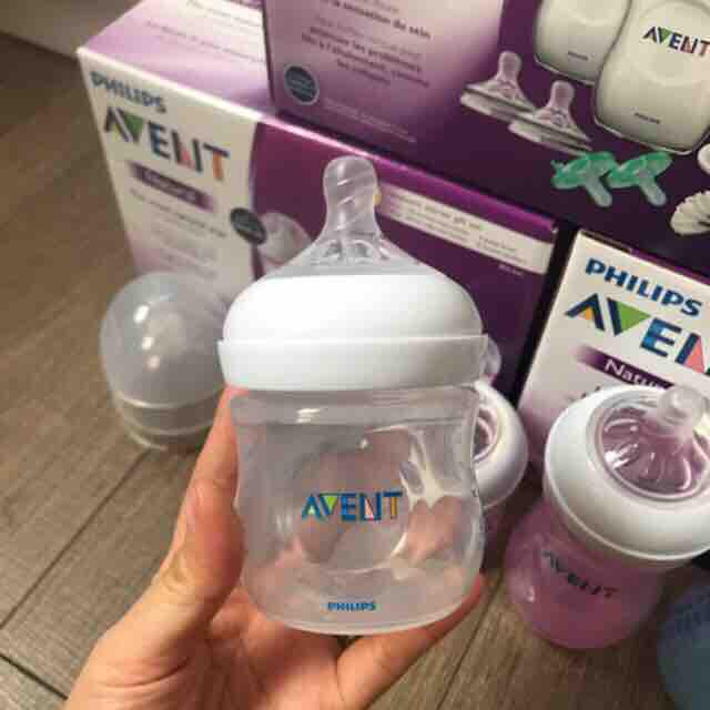 Bình sữa Avent natural 125ml núm xoắn siêu mềm