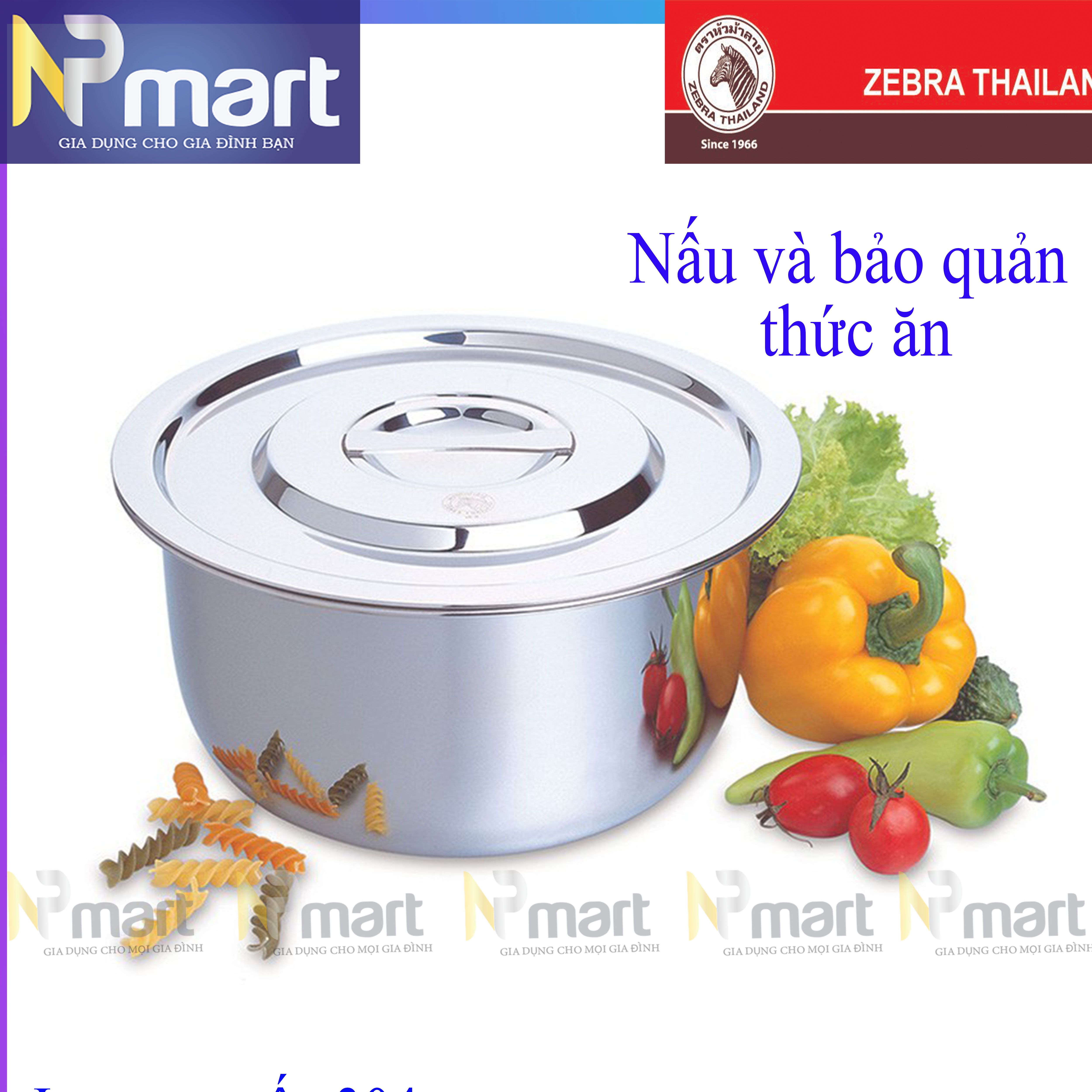 Thố indian sâu lòng có nắp zebra - size từ 14cm -18cm 1 đáy loại dày, inox 304 sáng bóng