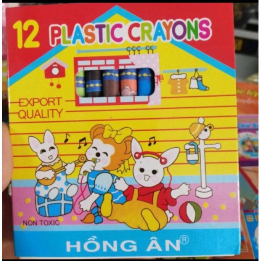 Sỉ 5 hộp sáp màu Hồng Ân (hộp 12 màu)