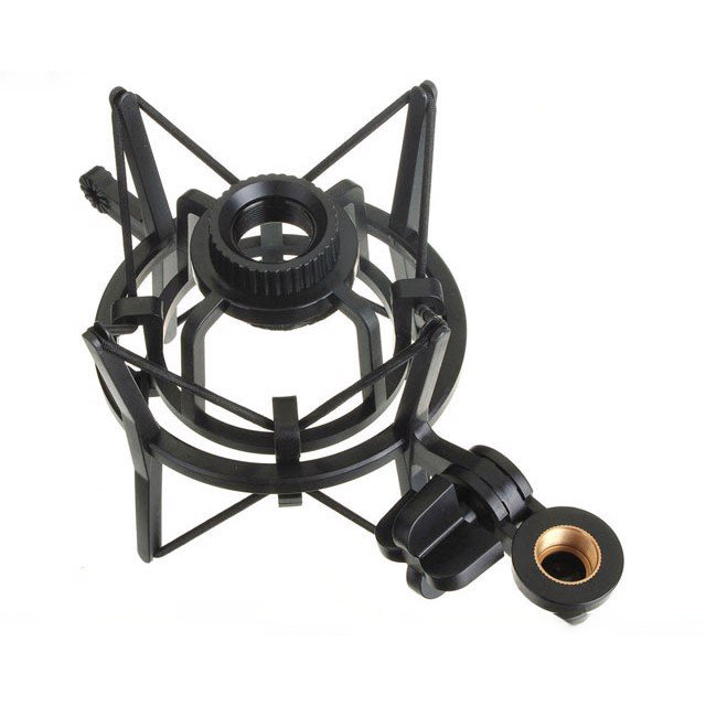 Shock mount (giá đỡ chống sốc cho micro) kèm màng lọc âm thanh micro Transhine SH-100