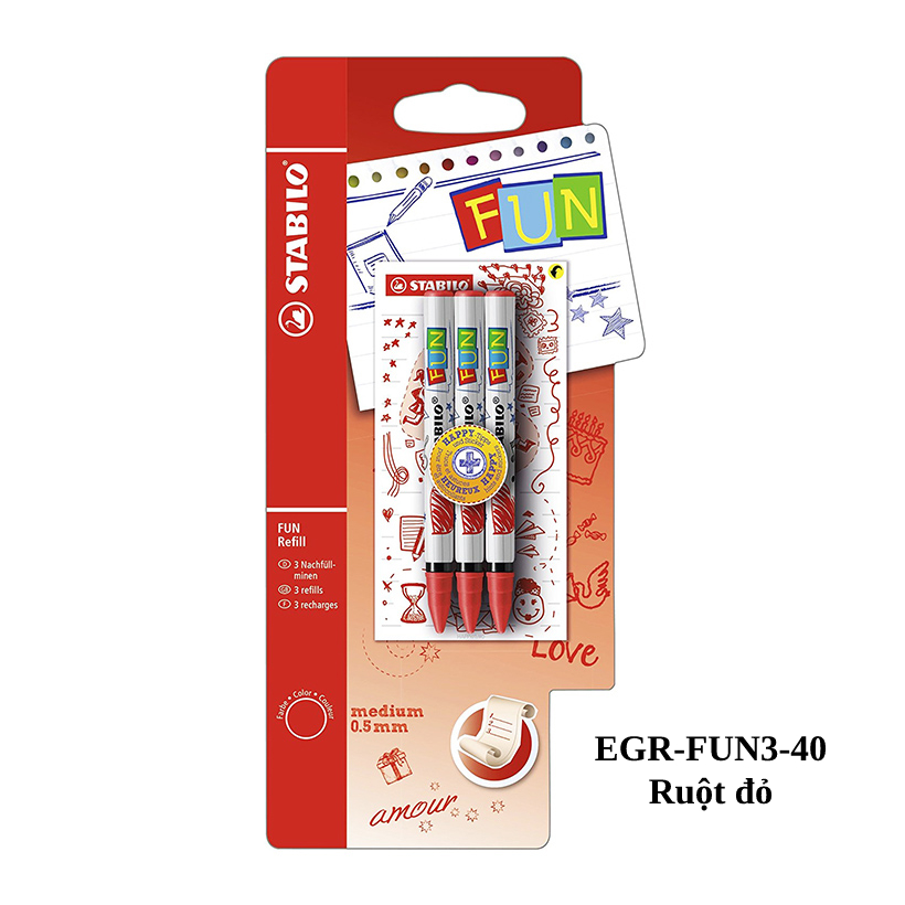 Bút STABILO EASYoriginal EG-FUN và ruột STABILO FUN Refill