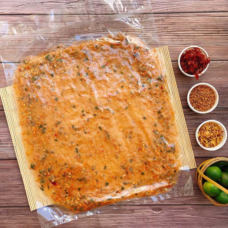 Bánh tráng dẻo tôm cay - túi 500g - đặc sản tây ninh