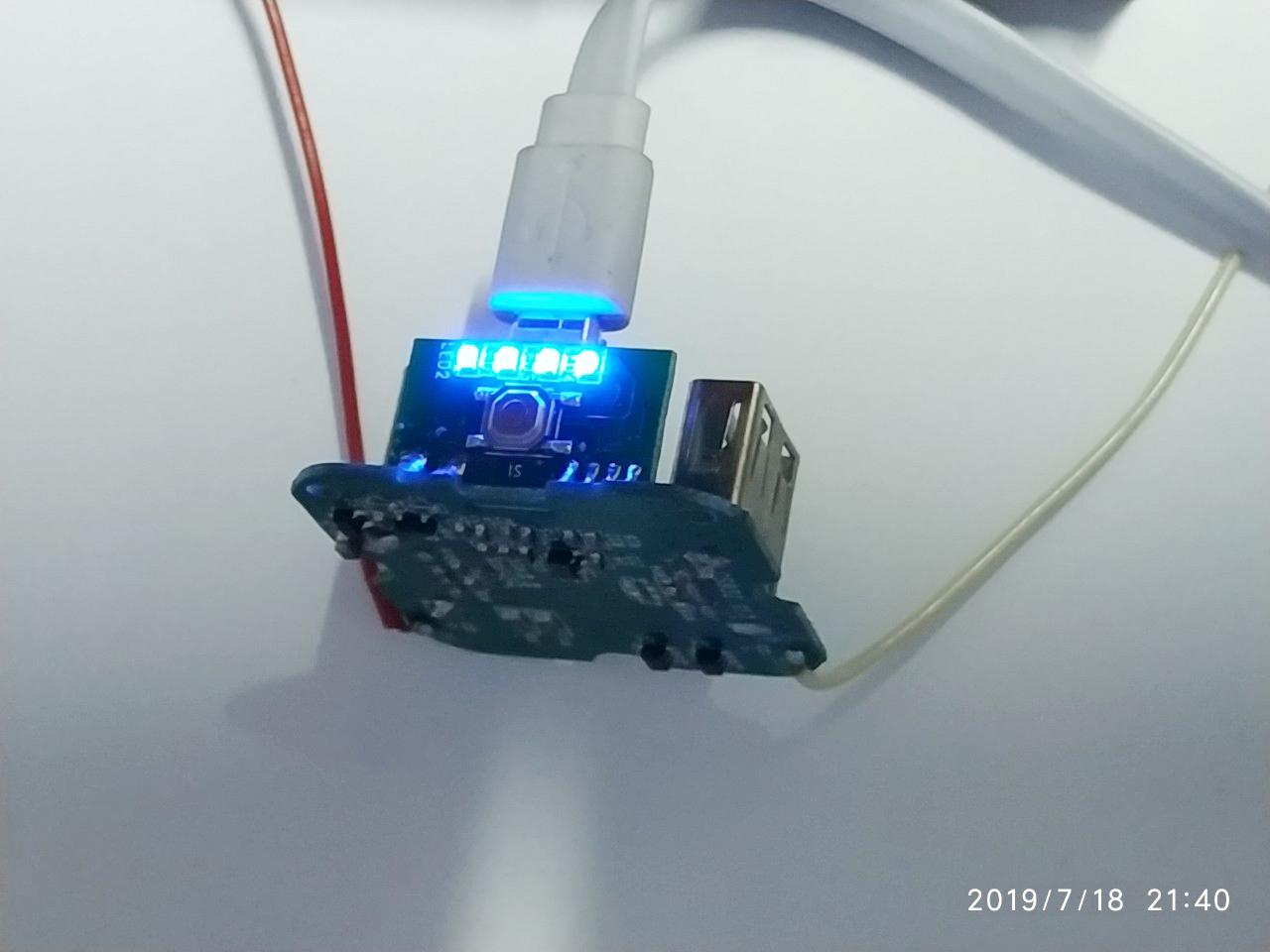 Mạch sạc dự phòng 5V1A (KV07) Xanh lá