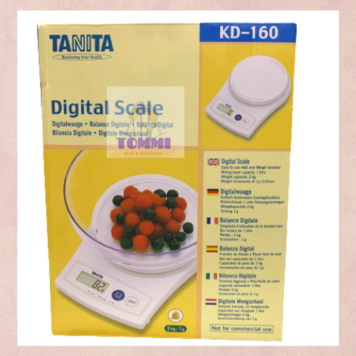 Cân Điện Tử TANITA KD160 2kg Cân Pha Chế - Dụng Cụ Pha Chế