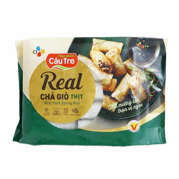 - chả giò cầu tre real thịt gói 400g