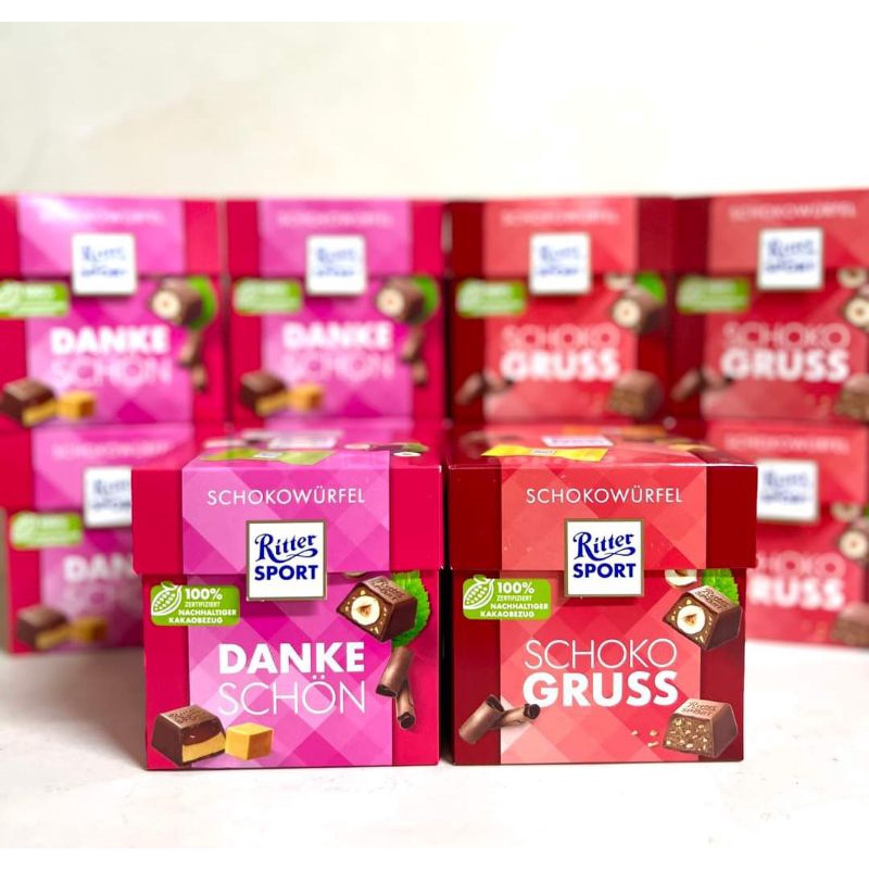 (4 loại) Chocolate Ritter Sport Mini hộp 176gr