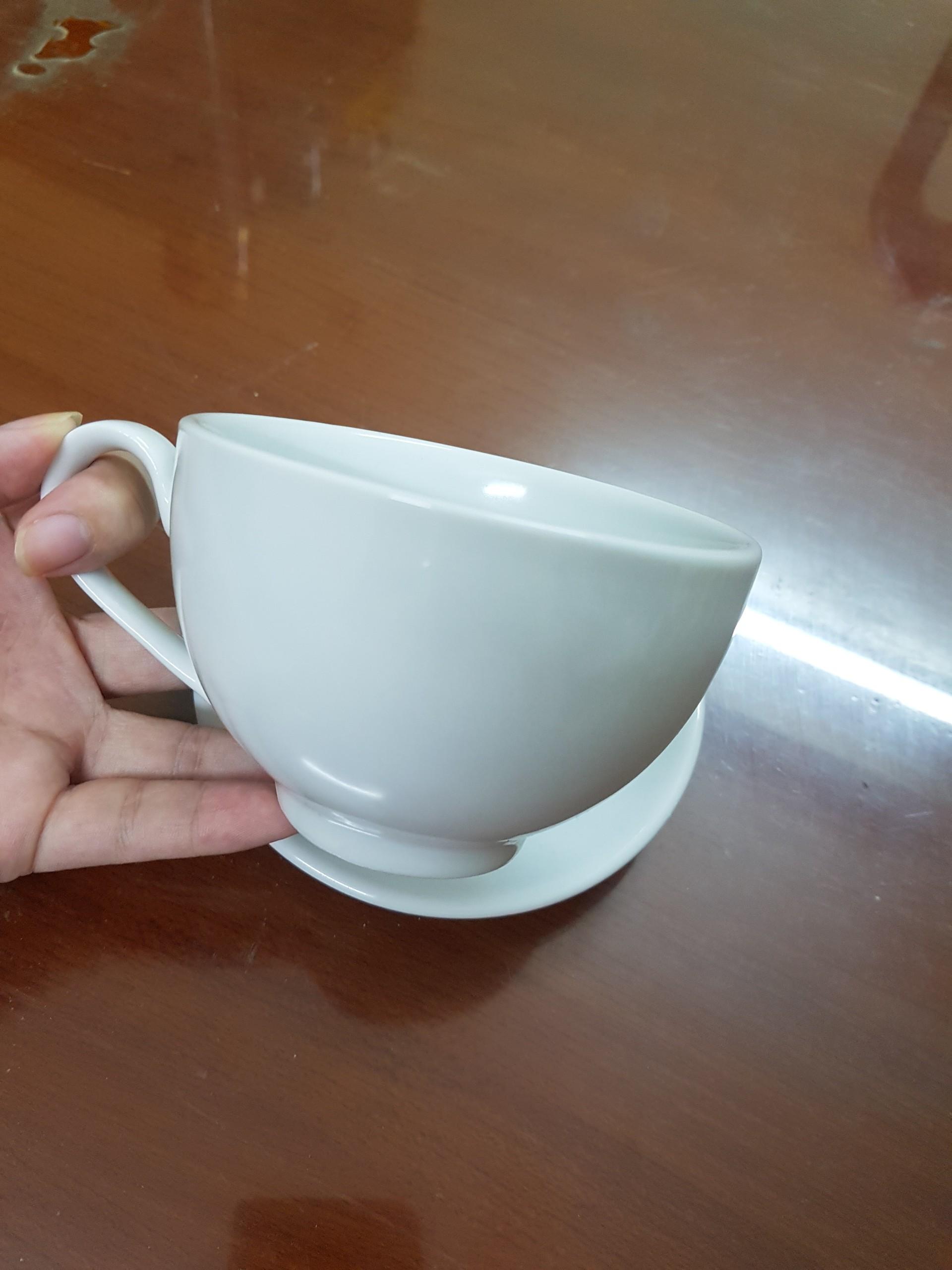 Ly sứ Cốc cafe capuchino latte art espresso 180ml 220ml 280ml trắng trơn
