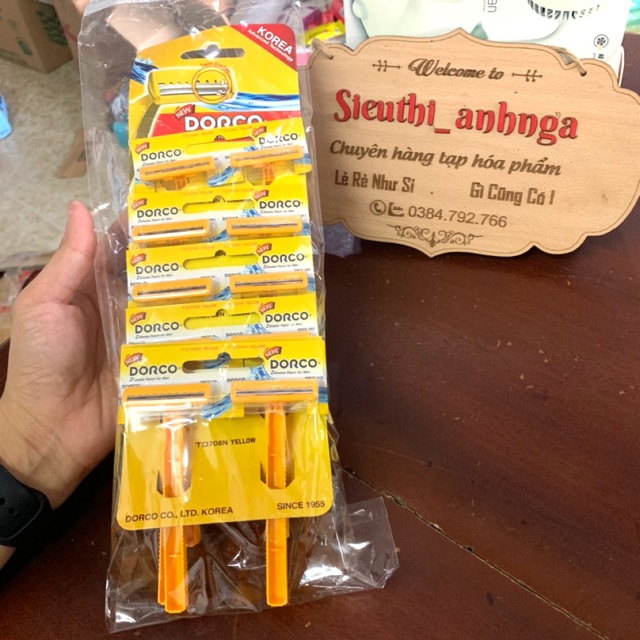 Dao cao râu du lịch lưỡi kép Dorco ( Loại 1 )
