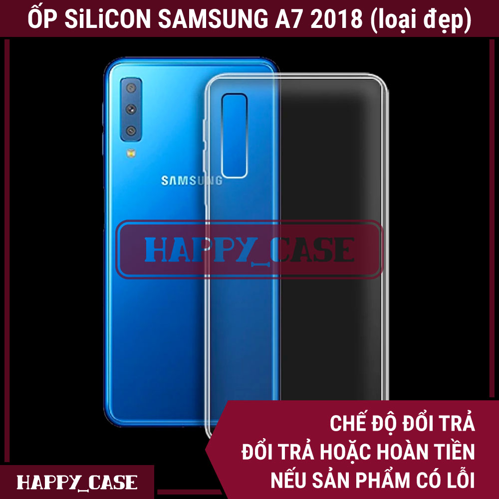 Ốp Lưng Điện Thoại Samsung A7 2018 (Loại Đẹp) Thin Transparent Silicon