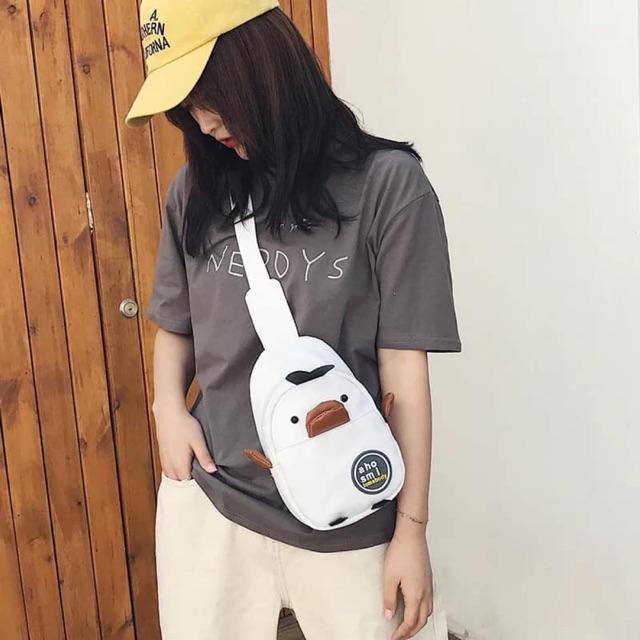 [HCM]Túi Bao tử Đeo chéo nữ hình con Vịt 3D cute