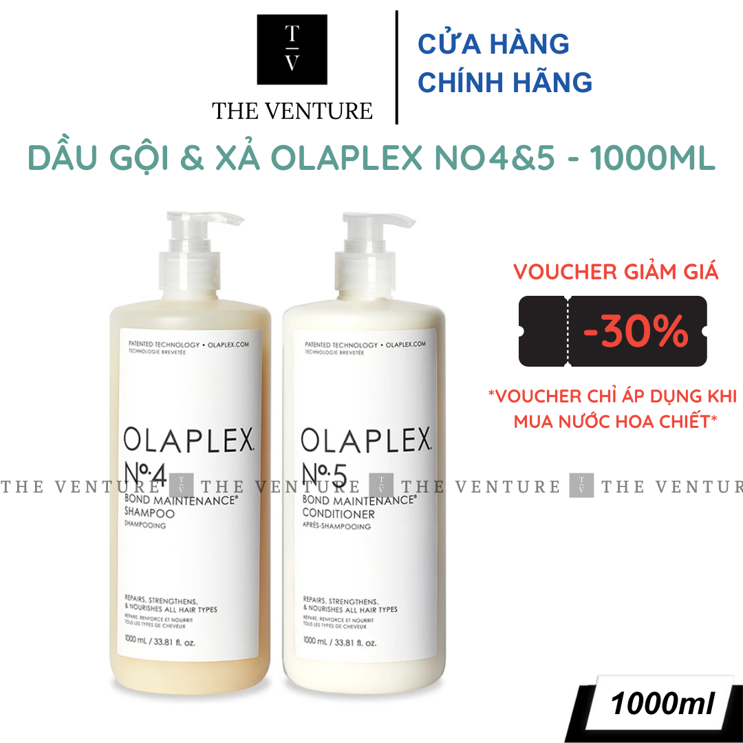 Combo Dầu Gội & Dầu Xả Phục Hồi Dưỡng Ẩm Olaplex No.4 & Olaplex No.5 Chính Hãng - 250ml