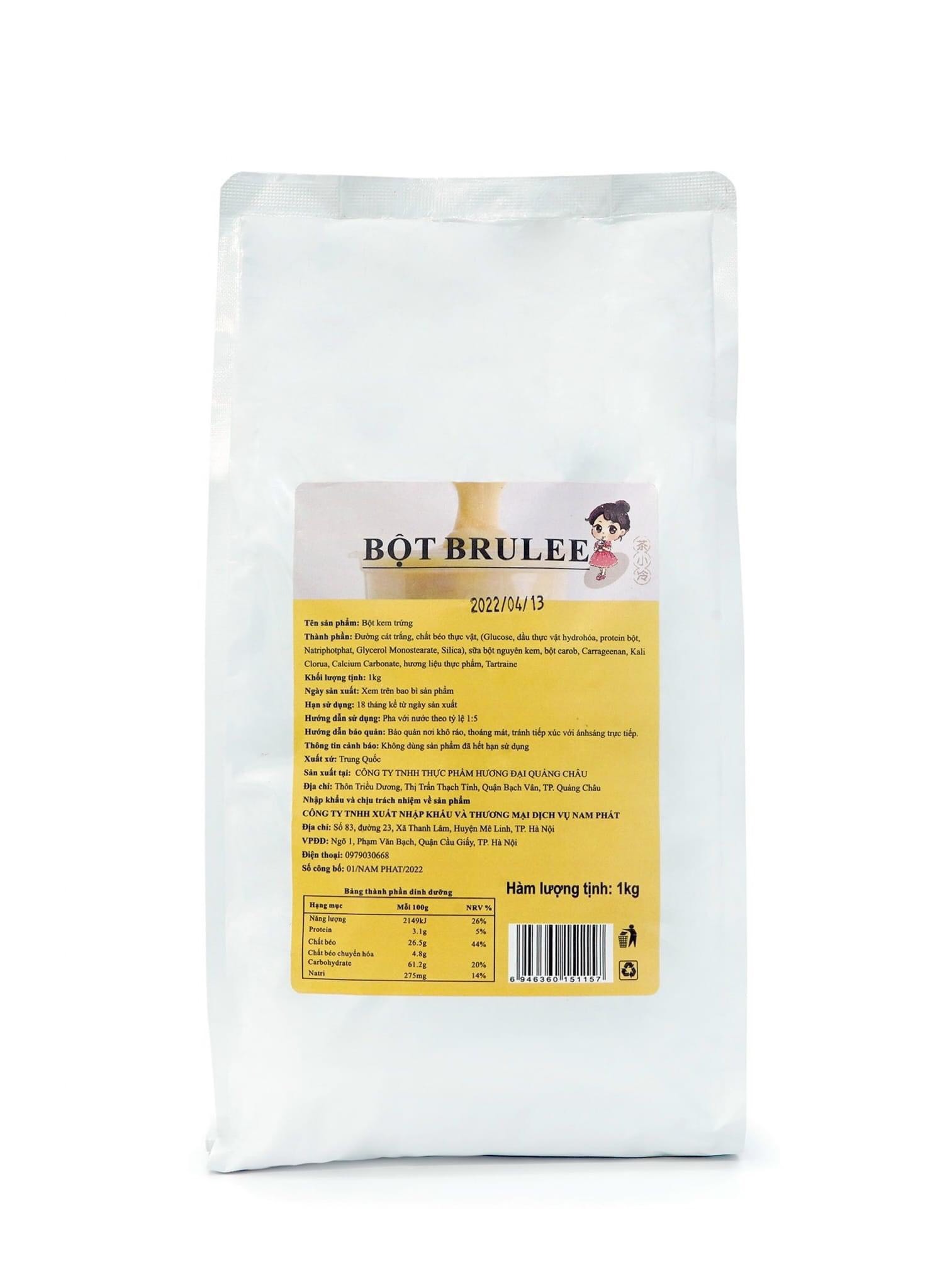 Bột kem trứng Xiaka gói 1kg - bột foam, kem trứng xiaka, bột kem trứng, trà sữa kem trứng, cà phê kem trứng, bột váng sữa - Giastore