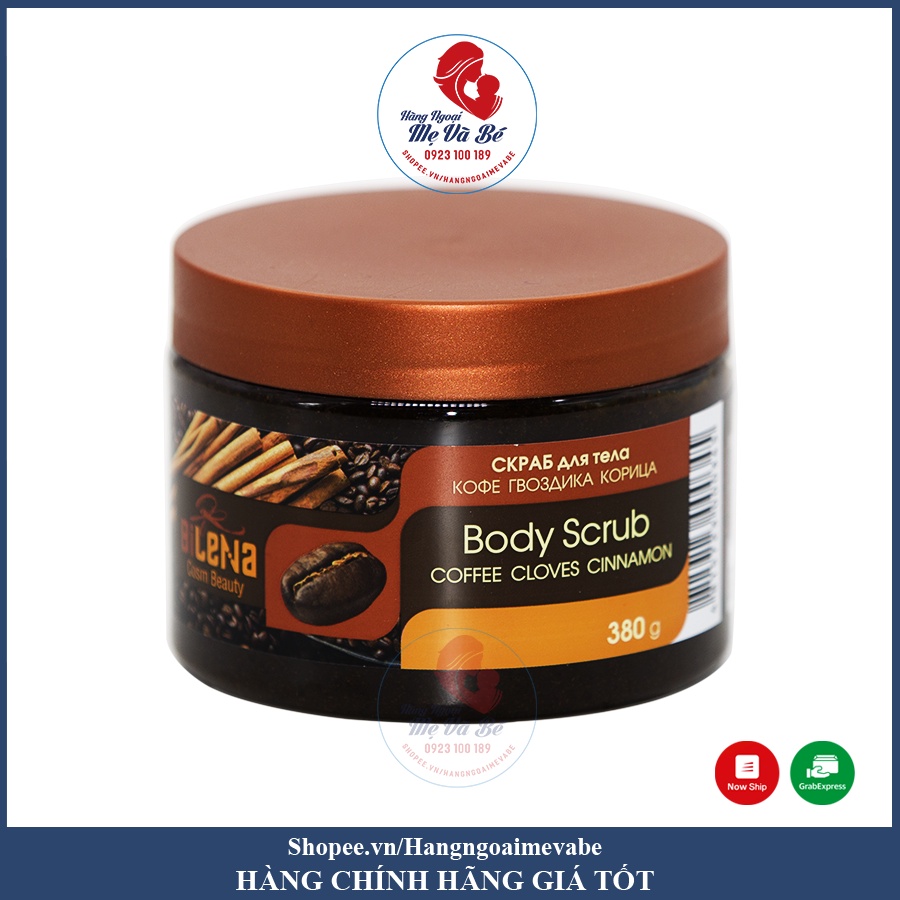 Tẩy Da Chết Quế Hồi Cafe Toàn Thân Exclusive Cosmetic Scrub Nga Date 7 2024