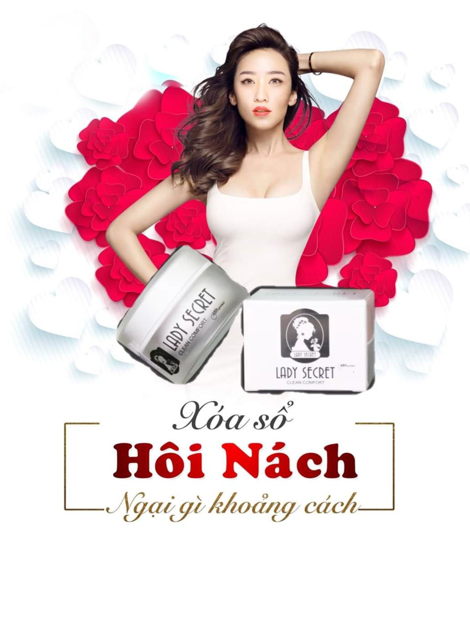 lady secret Phấn triị hôi nách thâm nách cao cấp