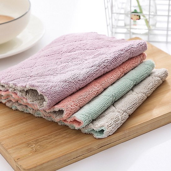 Combo 10 khăn lau bếp đa năng kích thước 30 x 30 (Giao ngẫu nhiên mẫu)