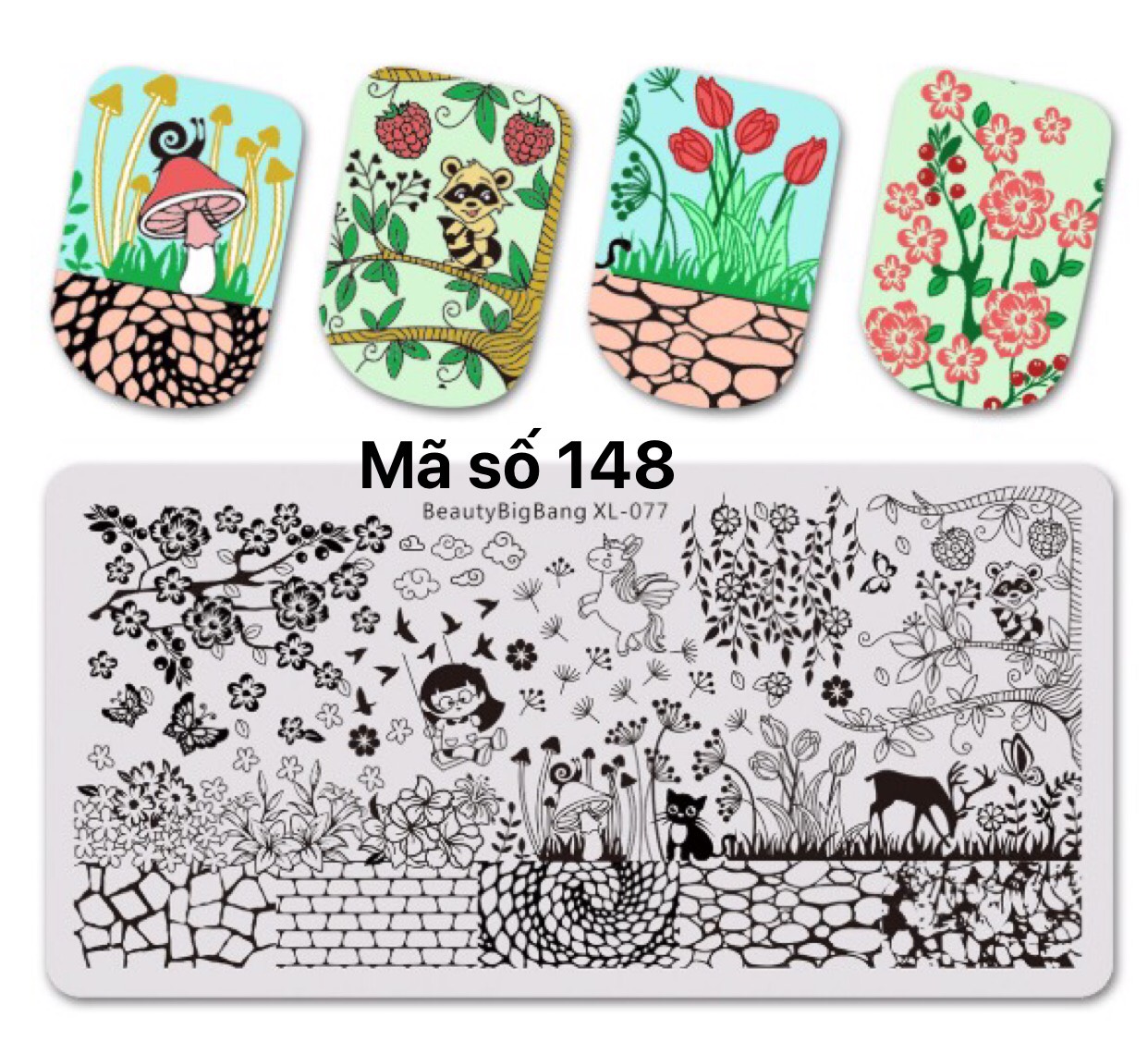 BẢNG IN MÓNG TAY TỪ 121 ĐẾN 182 ( KẾT HỢP VỚI SƠN IN )