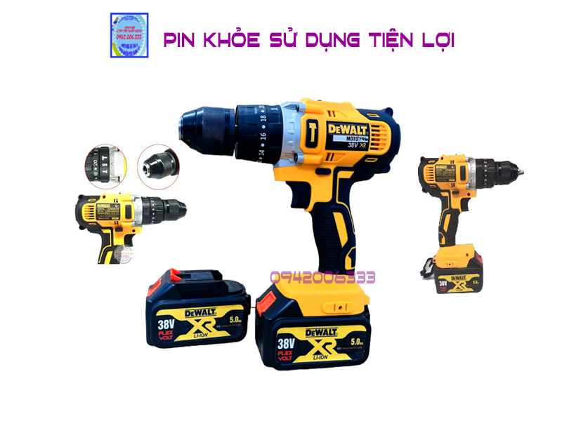 May khoan vit chạy Pin 38V Dewalt