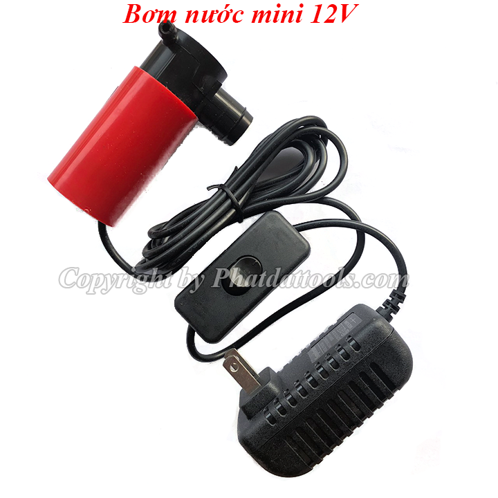 Bơm nước mini 12v cho máy cắt tường cho bể cá