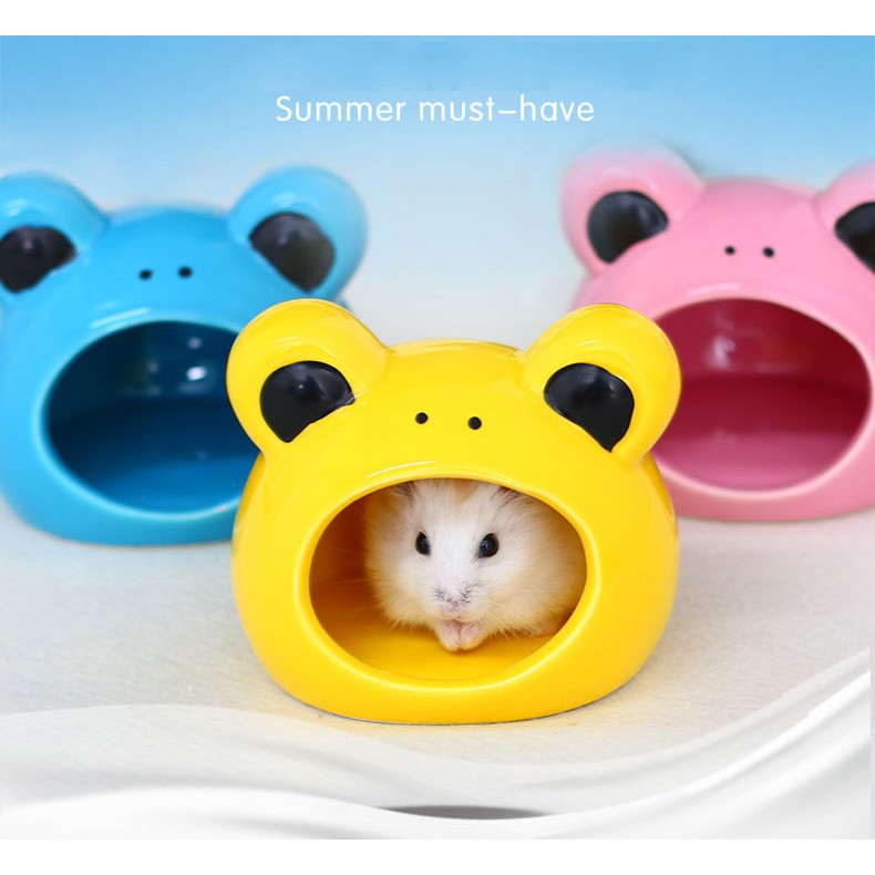 [Hoàn tiền 10%]Nhà ngủ sứ ếch hãng Zoog cho Hamster
