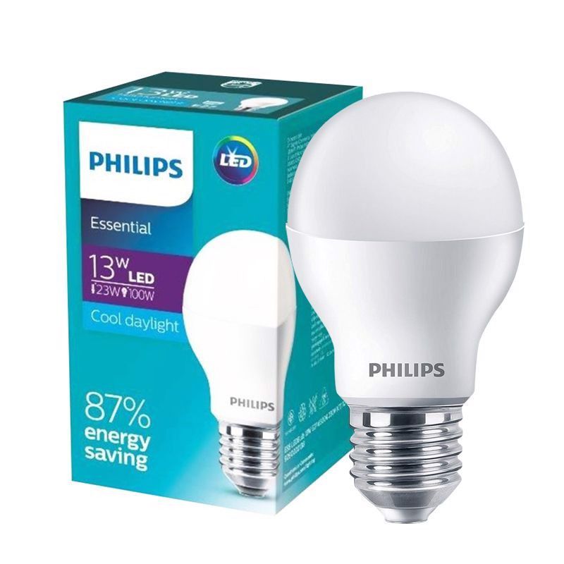 Bóng đèn PHILIPS Essential LED Bulb E27 A60- Tiết kiệm điện, chất lượng sáng cao
