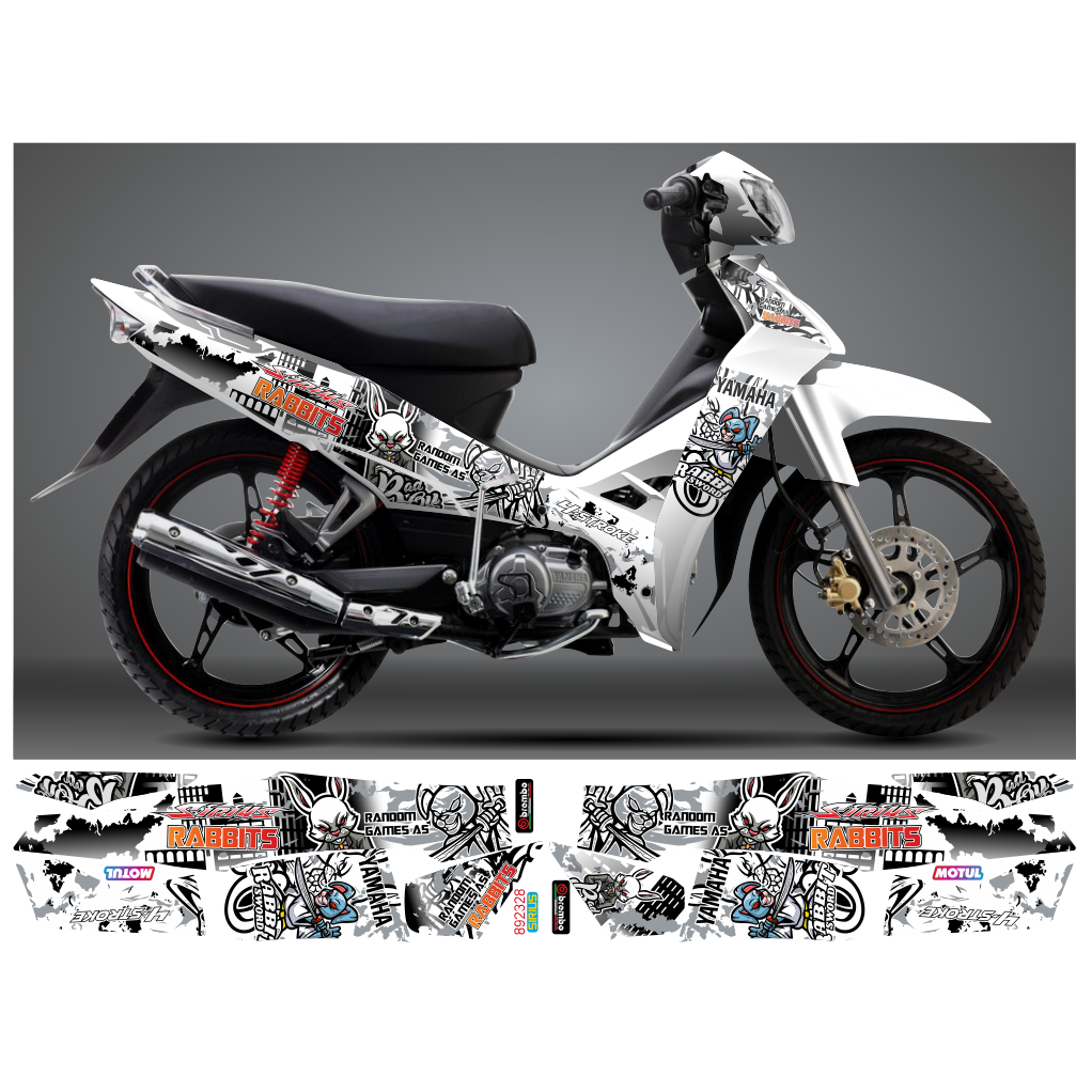 Tem Rời SIRIUS 110 & 50 thỏ RABBIT 892328 (Tem Chế 3 Lớp Chống Phai Màu)