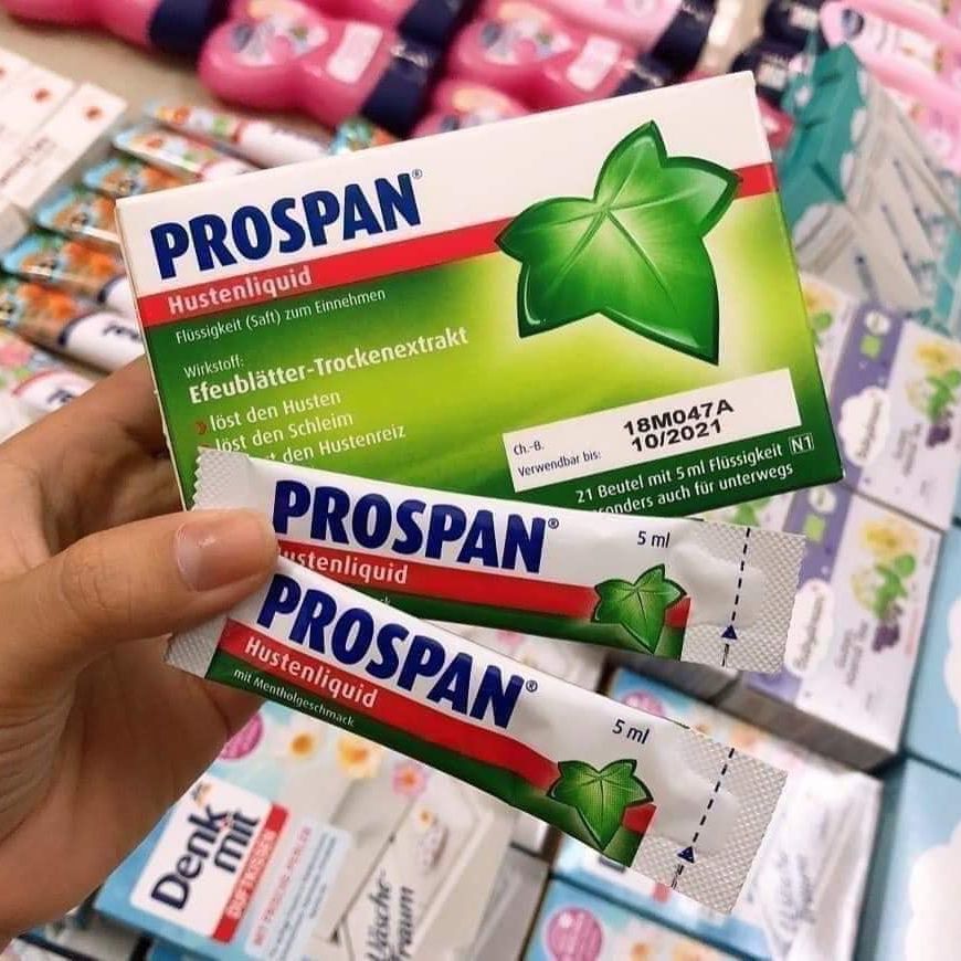 DẠNG GÓI - Siro Ho Prospan Đức Dùng Cho Bé Từ 6 Tuổi