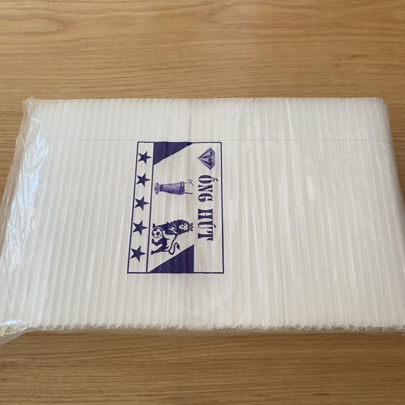 Ống Hút Trắng Trong Phi 6, 8, 12 Bịch 500g