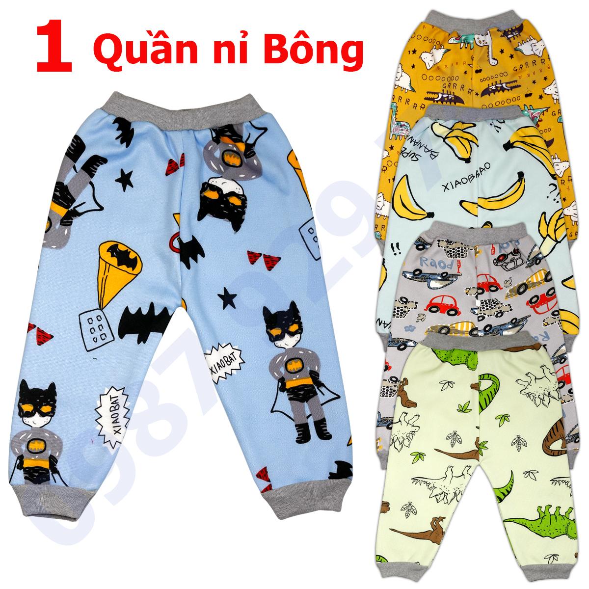 Quần nỉ bông thu đông cực đẹp cho bé trai 3-16 kg - QNB - quần nỉ bông cho bé - QNBT quần nỉ lót lông quần nỉ bông