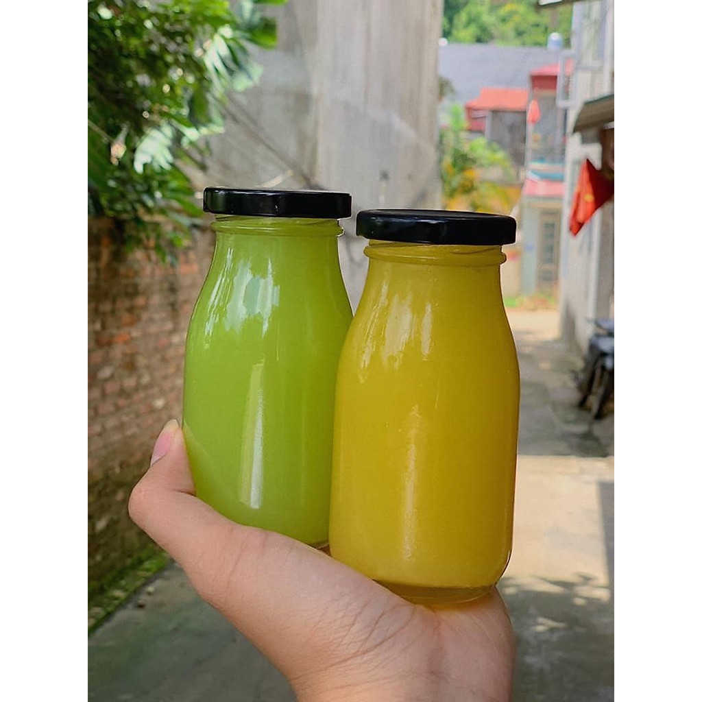Set 10 chai thủy tinh 200ml đựng sữa