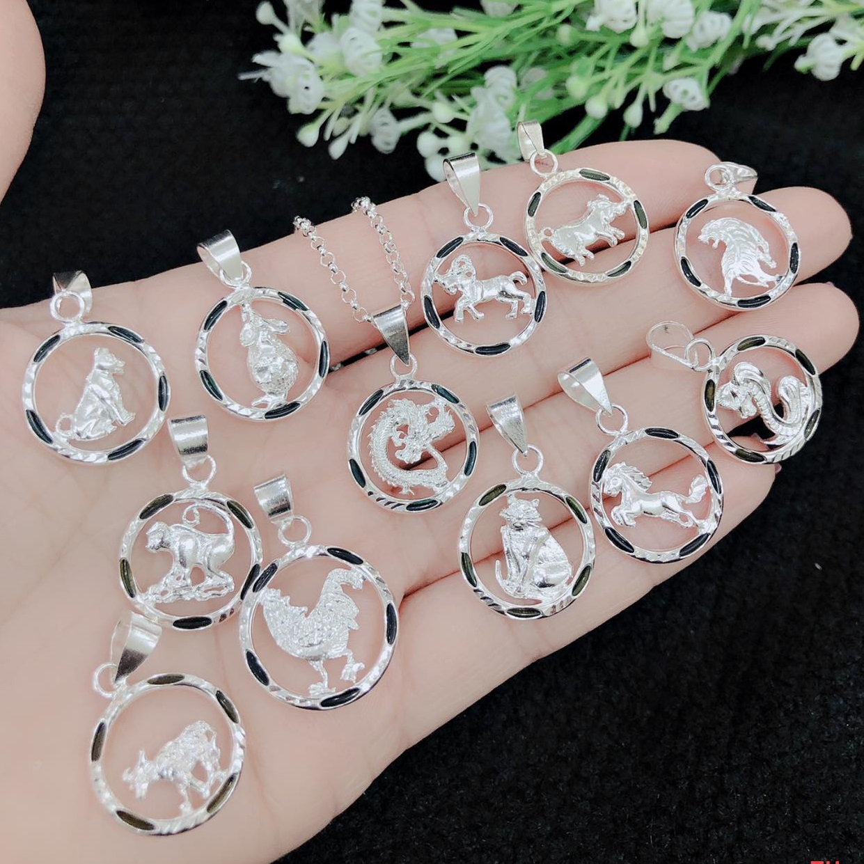 Mặt dây chuyền bạc hình Con Rắn (không kèm dây)
