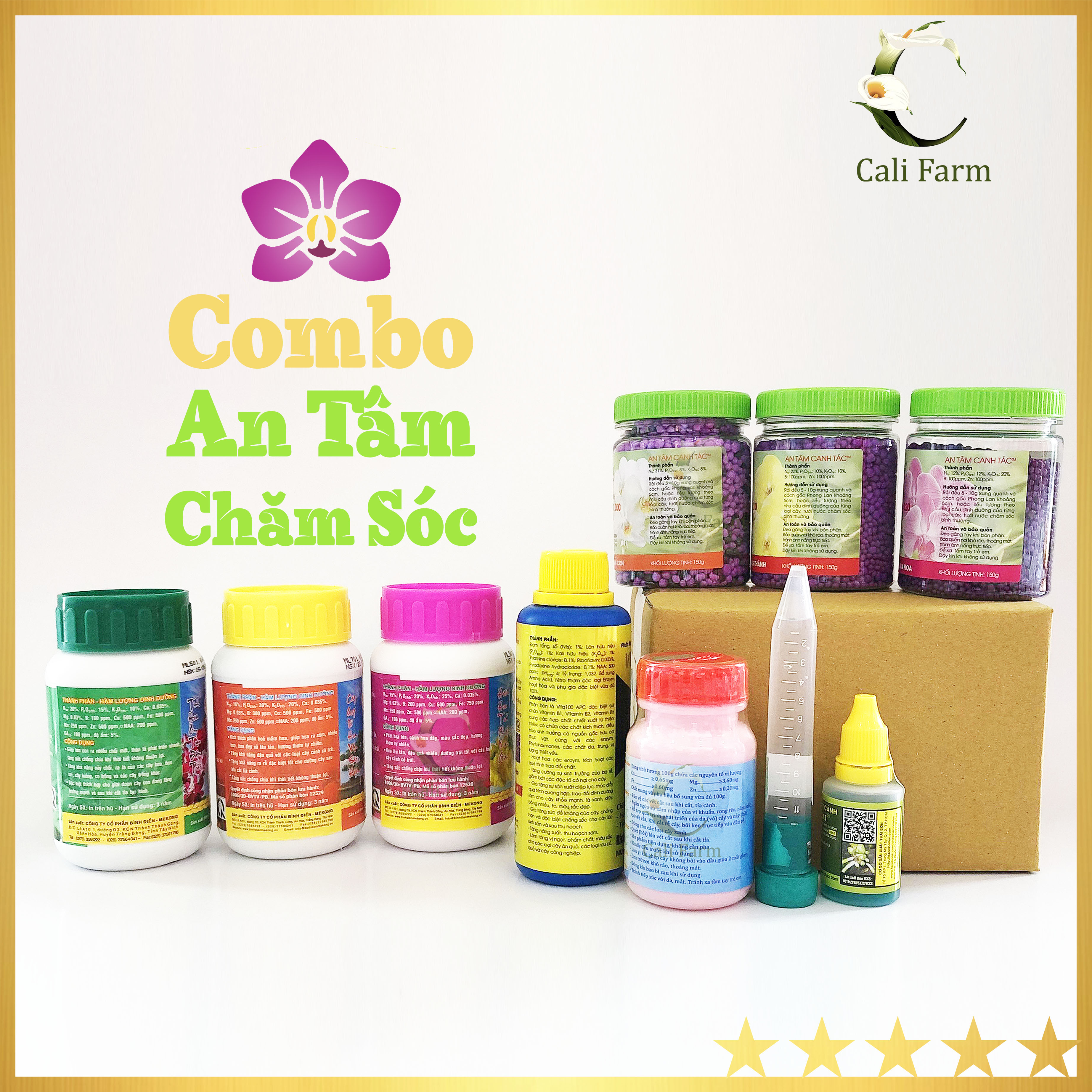 [Combo 10] An Tâm chăm sóc cho lan 10 món