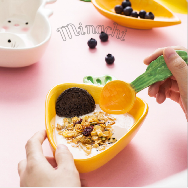 Bát Ăn Dặm Bát Gốm Sứ Cao Cấp Hình Thú,Hoa Quả Cho Bé