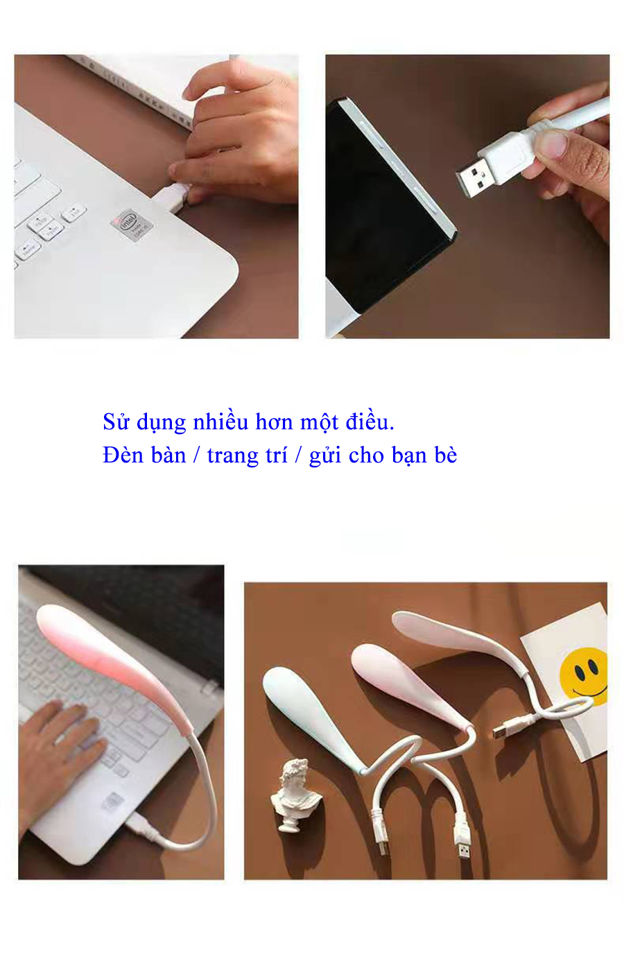 Super Bright USB Led Light - USB Laptop Light - USB Light - Led Light - USB Plug-In Led Light - Upgraded Mini USB Light with Switch