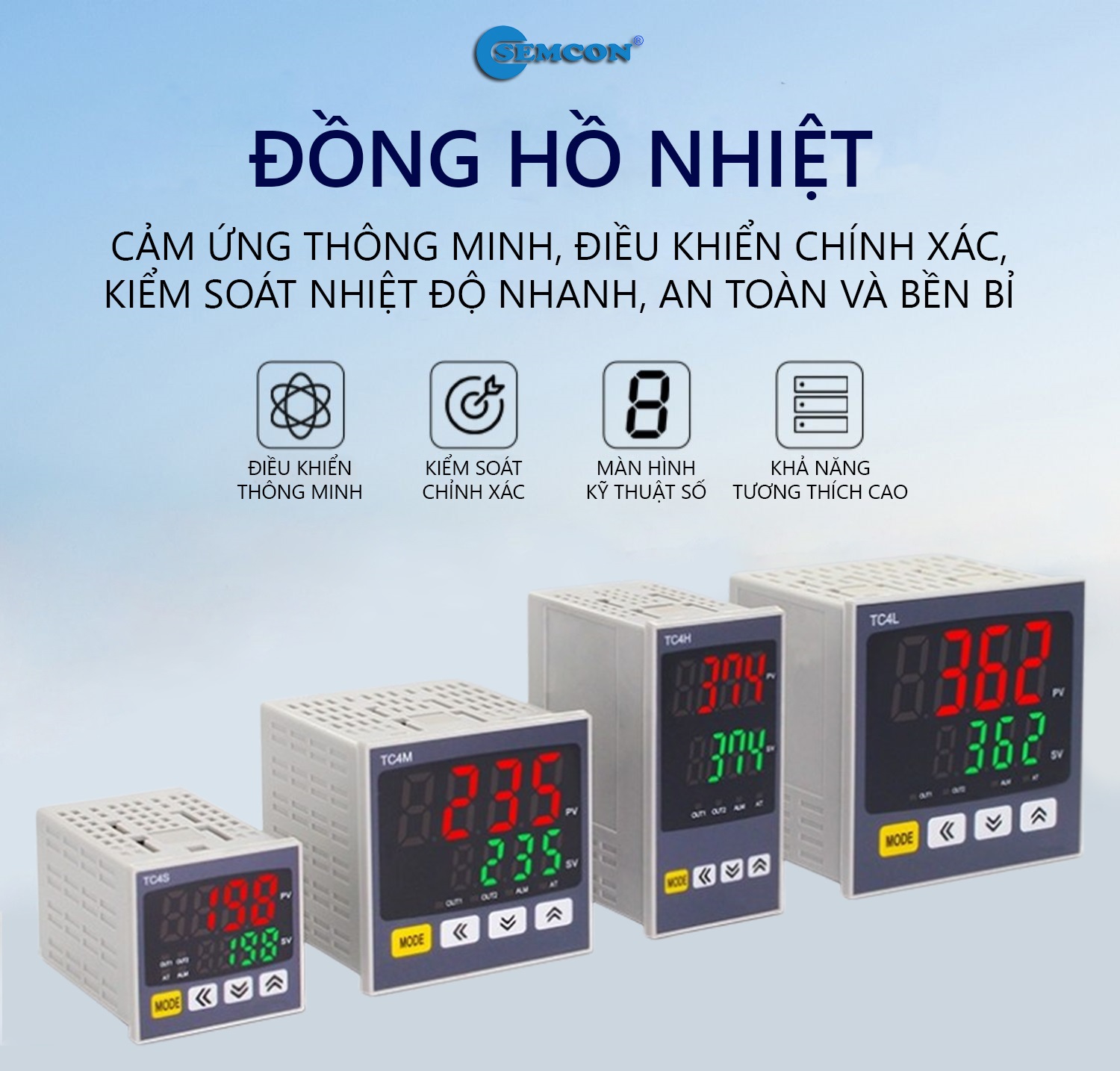 Đồng hồ nhiệt độ tc4m-81tc / tc4s-q1tc / tc4s-81tc bộ điều khiển nhiệt độ đầu ra relay / ssr/4-20ma