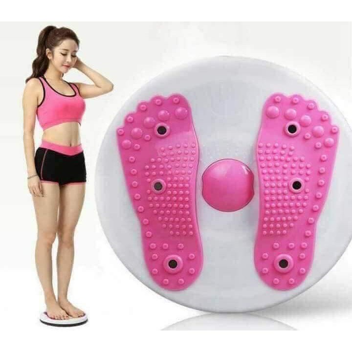 Đĩa Xoay Eo Tập Thể Dục 360 Độ Tập Cơ Bụng Có Hạt Massage Bàn Chân