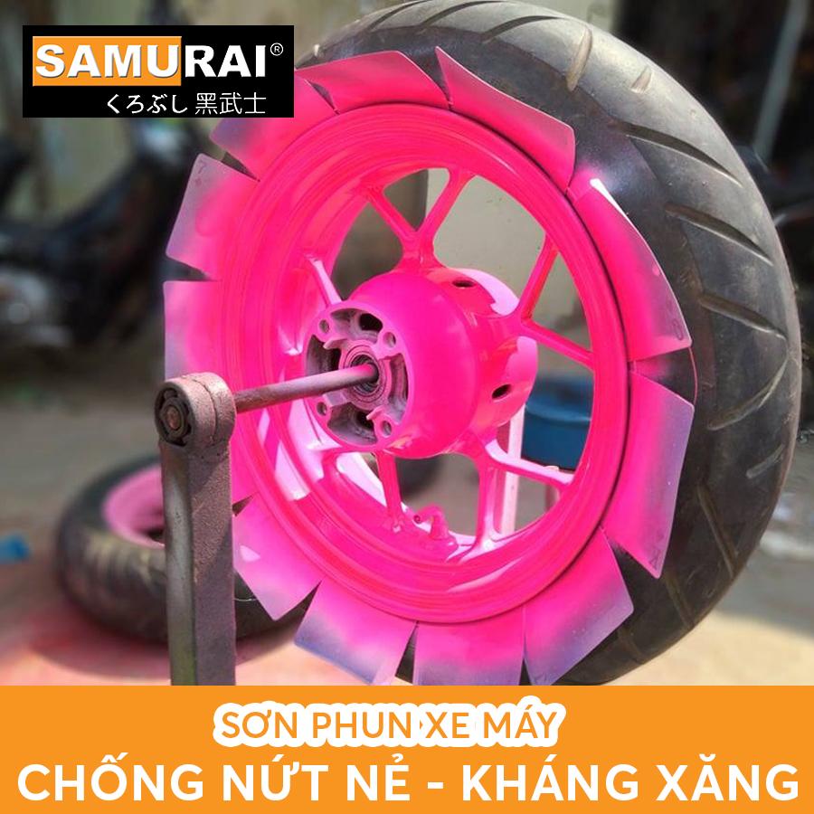 Chai sơn Samurai 53** màu hồng huỳnh quang