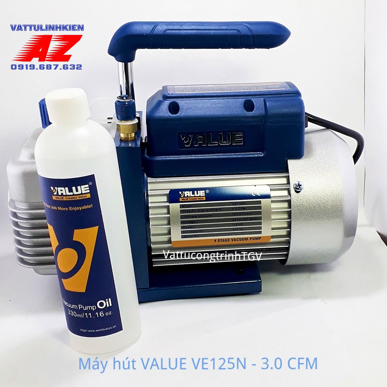 Máy hút chân không VALUE VE125N - 3.0 CFM