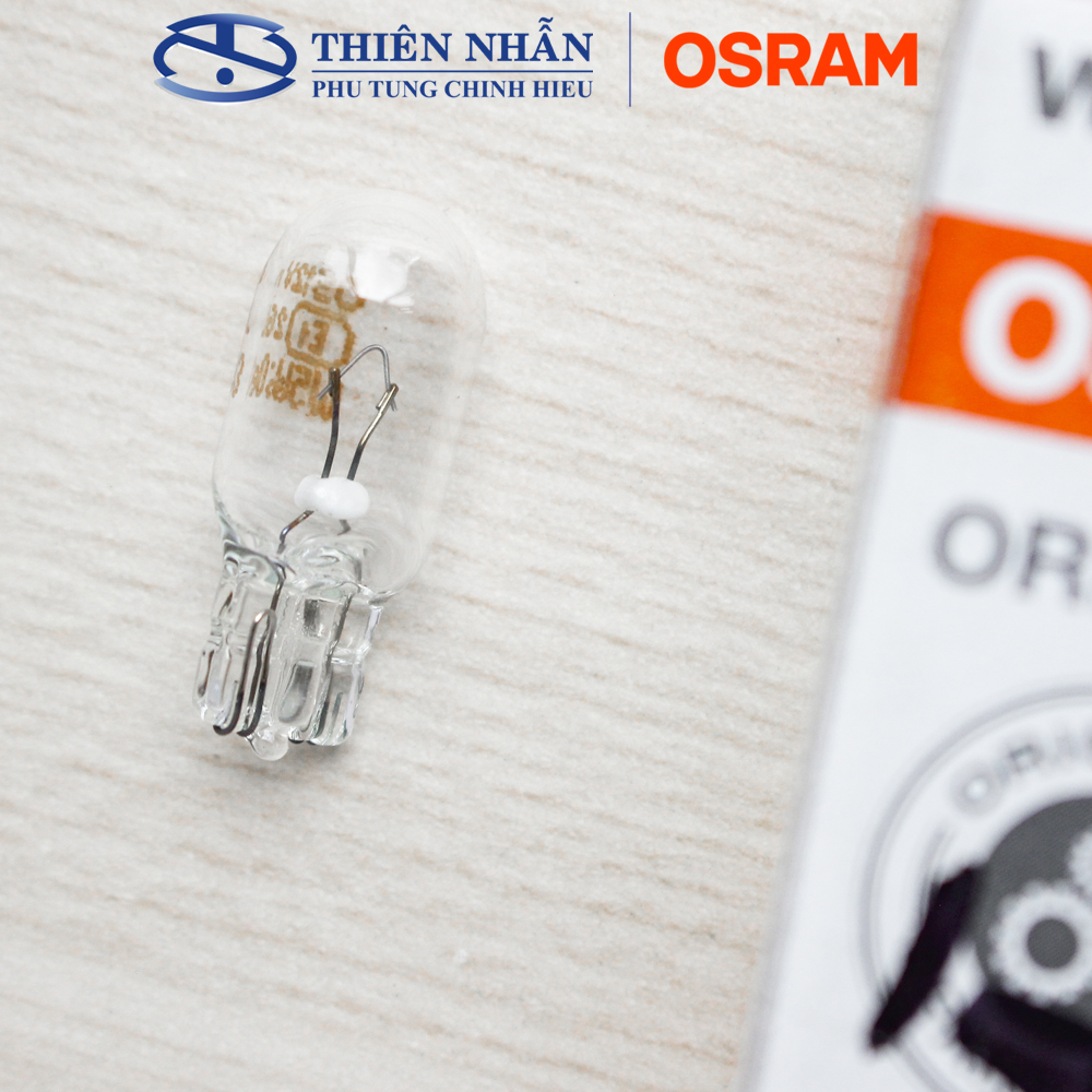 Bóng đèn Halogen OSRAM T10 sương mù/demi/xi nhan cho nhiều dòng xe máy Wave, Dream, Future,.. (2825)