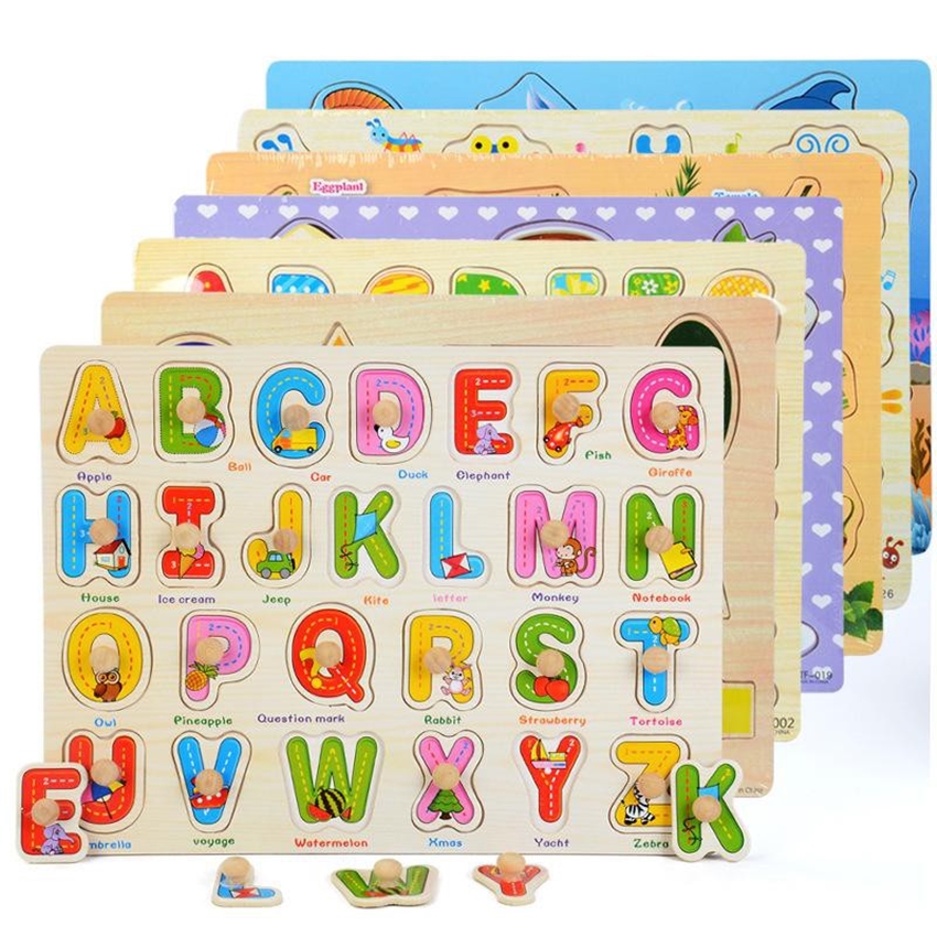 Bảng Chữ Cái Bằng Gỗ Có Núm Cầm - Chủ Đề Tiếng Anh, Gỗ Cao Cấp, Vừa Học Vừa Chơi - bảng chữ cái cho bé, bảng chữ cái tiếng việt, bang chu cai cho be, bảng chữ cái thông minh bằng gỗ, đồ chơi gỗ, Bộ bảng chữ cái bằng gỗ