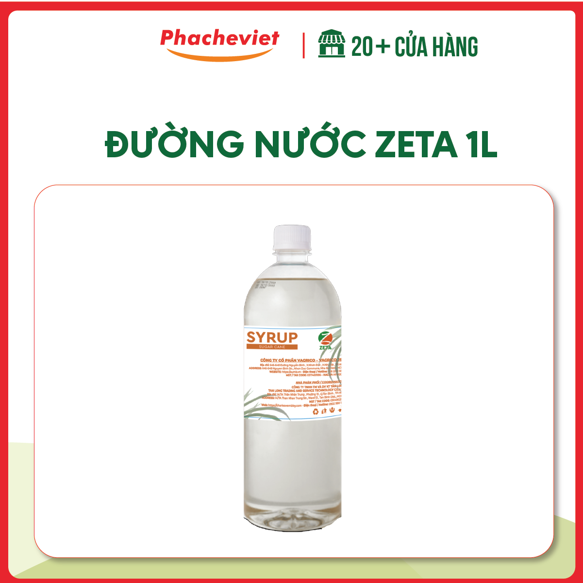 Đường nước zeta 1l