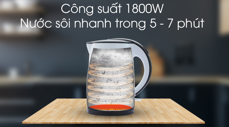 Bình siêu tốc Midea MK-17D 1.5 lít