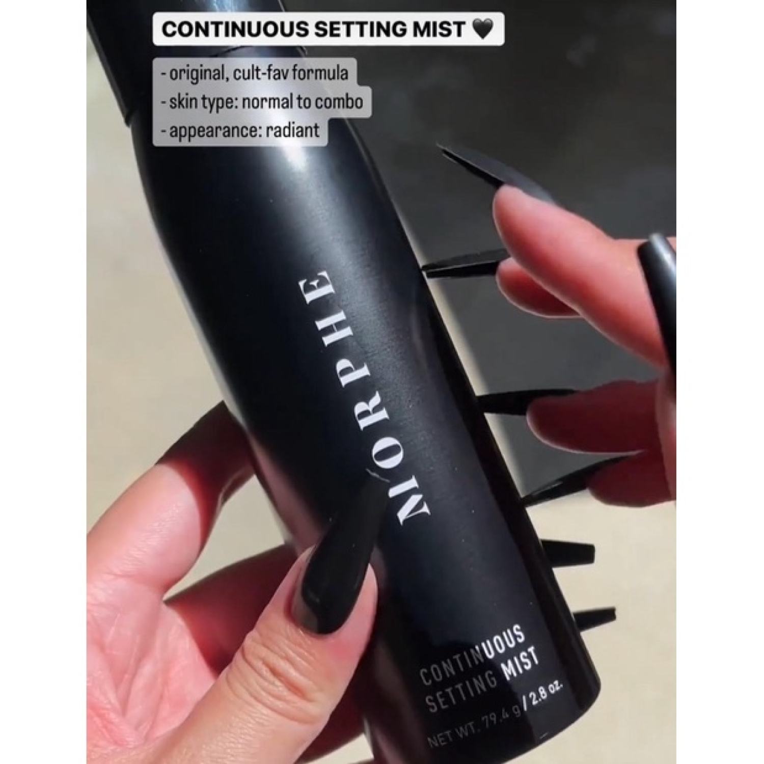 [BILL US] Xịt khoá nền/makeup MORPHE CONTINUOUS SETTING MIST